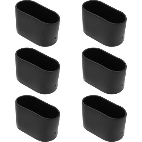 Healeved Lot de 24 protège-pieds chaises antidérapants en silicone noir, protégeant les sols des (1/5)