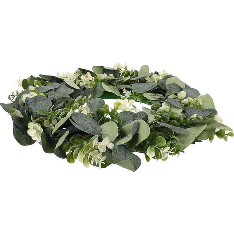 Guirlande de fleurs de mariage, imitation feuilles d'eucalyptus, décoration (1 pièce) (1/5)