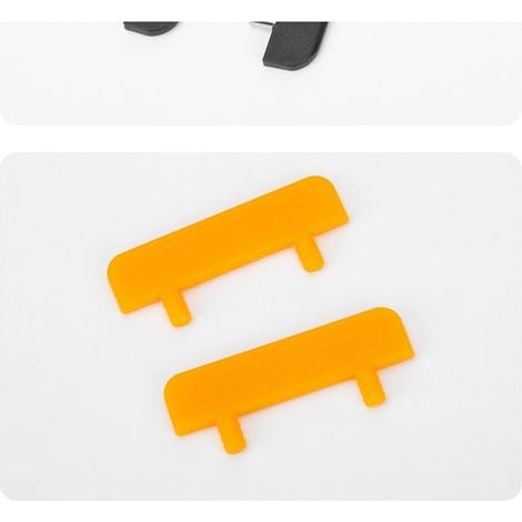 Invisible shelf bracket for 9mm steel, sliding mount (Orange) (1/5)