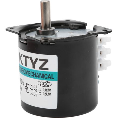 Moteur à engrenages micro aimant permanent réducteur 14W 50tr/min AC110V pièce génératrice DIY (1/5)
