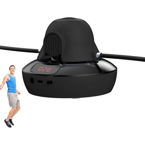 Machine à sauter à corde intelligente, machine à sauter à corde télécommandée, jouet de fitness interactif, vitesse et longueur de corde réglables, convient à la maison et à la salle de sport, usage f (1/5)