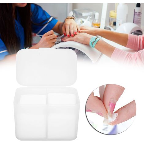 Boîte de Rangement pour Vernis à Ongles 2 Grilles - Organisateur Transparent pour Disques à Dissolvant (1/5)