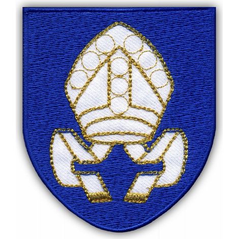 Parche con el escudo de armas de la ciudad de Tarczyna - Reverso magnético - Parche/Insignia/Emblema bordado