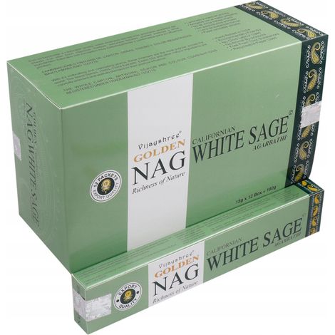Bastoncini di incenso Golden Nag 15g - Salvia bianca G03