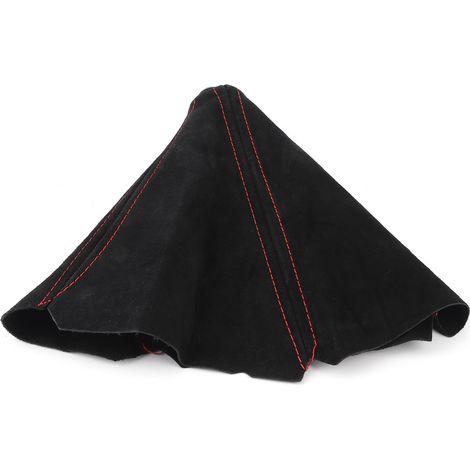 Gant de levier de vitesse Housse Soufflet Cuir Suédé Universel Voiture Couture Rouge Intérieur Auto Protecteur Gainage (1/5)