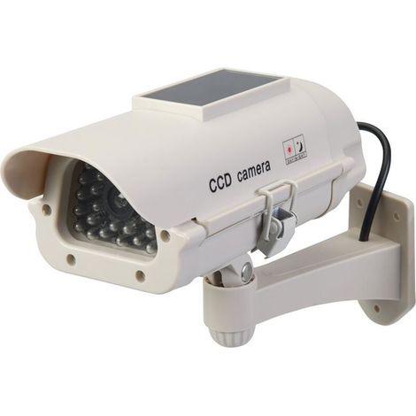 Indoor Solar Dummy Surveillance Camera with LED