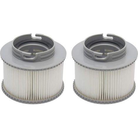 Spa Filters, Replacement Filter Cartridges for MSpa Bubble Spas, Pool Filter Cartridges, Giving You Clean and Fresh Water (2PCS, grey) (1/4)