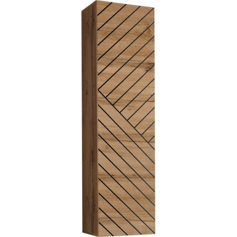 Meuble murale "Switch" en bois - Beige - H 120 x L 30 x P 30 cm - Livraison gratuite