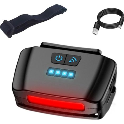 Lampe Frontale Rechargeable Pour Adultes Éclairage LED vive rechargeable à Lampe pour Casque de Chantier pour randonnée travail en extérieur nuit mécanicien marche tente parc (1/5)