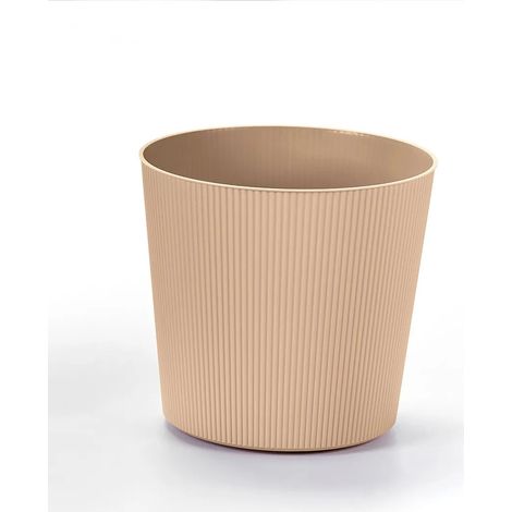 FYRE - COPRIVASO GREENER IN RESINA-DUNE / Diam 30 cm con Ruote