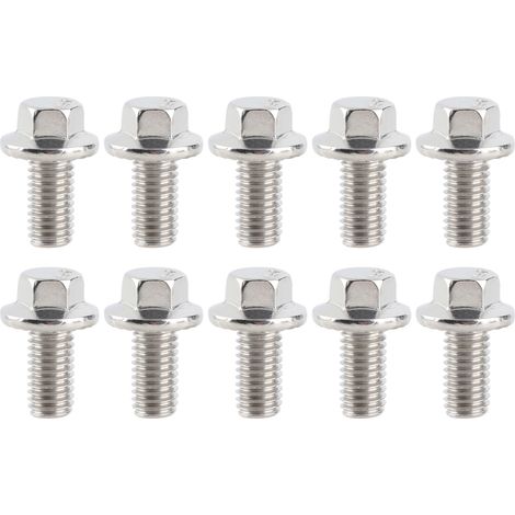 Vis Flange Hexagonale M8 Acier Inoxydable SS304 Cap Head Washer Bolts 10pcs pour Applications Industrielles et Domestiques (1/5)