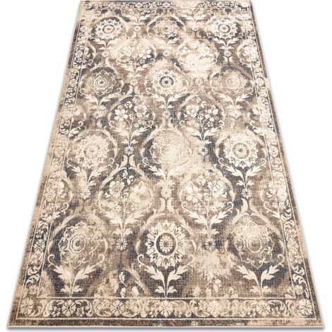 Tappeto in lana NAIN Ornamento vintage 7601/50977 beige / blu scuro beige 240x340 cm