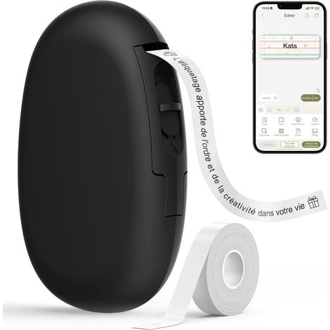 Étiqueteuse Bluetooth avec Ruban, Noir (1/5)
