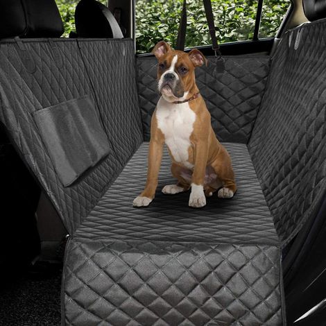 MIMOSON-Waterproof Dog Seat Cover for Car, Dog Seat Cover with Side Wings, Pet Protective Back Seat Cover, B (1/5)