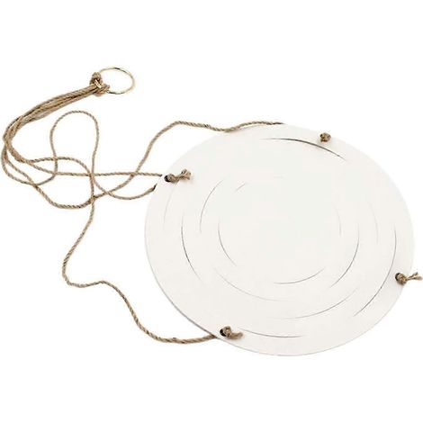 Support suspendu pour pots de fleurs, décoration pour patio, balcon ou jardin, panier suspendu pour plantes en pot-White (1/5)