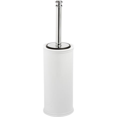 Porta Scopino Bagno WC da Terra in Porcellana Bianca Classico Impero