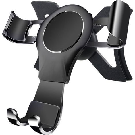 Car Phone Holder for Audi A1 8X 2010-2018, Gravity Auto Hatchback Lock, Stable, Jitter-Free, Hatchback Air Vents, Aluminum Alloy, Black (1/5)