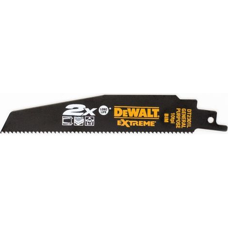 DEWALT Säbelsägeblatt 152 x 2,5 mm UNIVERSAL EXTREME / 5 Stk.