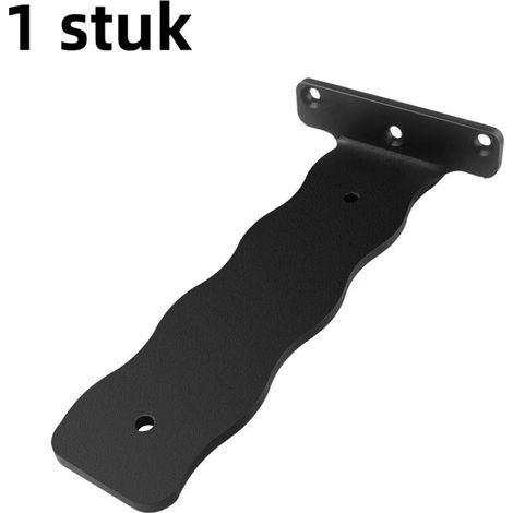 1 support mural triangulaire invisible - étagère murale - support mural triangulaire pour meuble suspendu - séparateur de pièce - support flottant invisible de 5 cm x 15 cm (6 pouces) - noir (1/5)