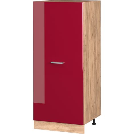 Hochschrank R-Line, Bordeaux Hochglanz, 60 cm, Vicco