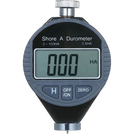 Durómetro portátil de 0-100 HA Shore A con escala digital para gel de caucho y cuero de sílice, con pantalla LCD grande (LX-A). (1/5)