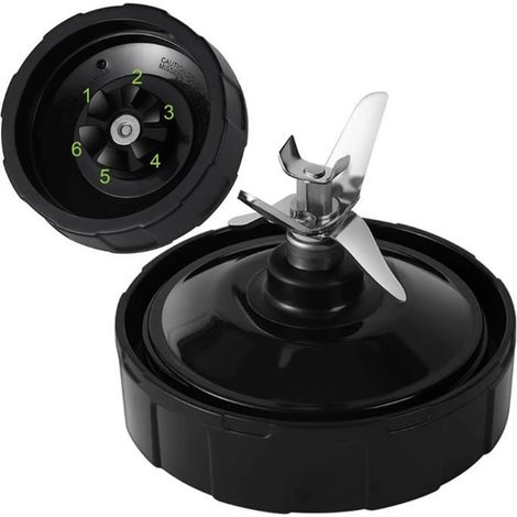 Lame d'extraction de rechange pour Nutri Ninja, compatible avec les modèles Nutri Ninja 900W/1000W (lot de 1/3/6, noir) (1/5)