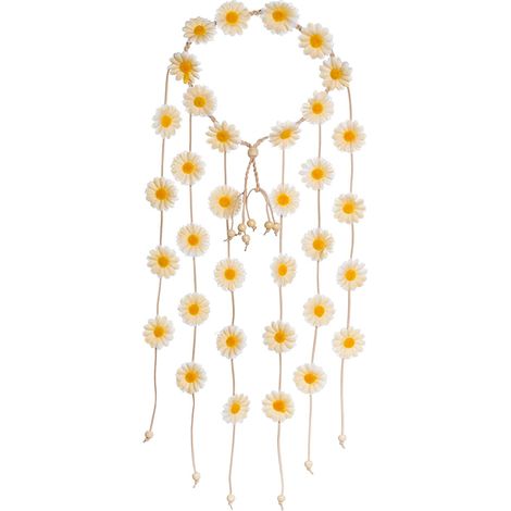 Couronne Florale - Bandeau Cheveux Fleuri Ajustable - Accessoire Coiffure Bohème pour Adulte - 1 Pièce (1/5)