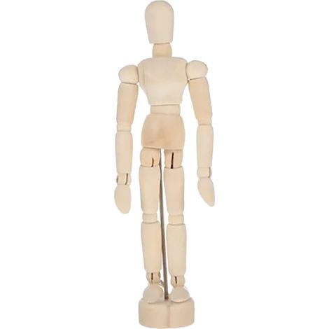 Mannequin en Bois Articulé 5.5 Pouces Modèle Flexible pour Dessin Décoratif Jouet Puzzle (1/5)