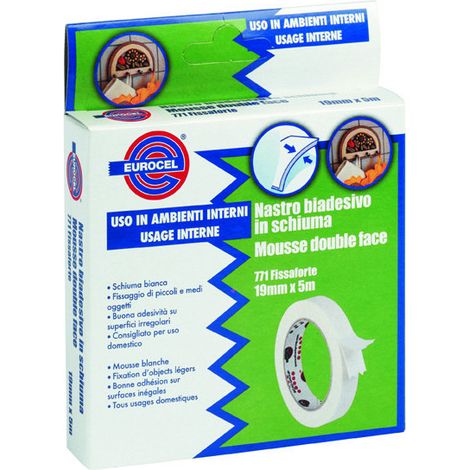 Doppelseitiges Klebeband Spiegel 19x5ml - Eurocel