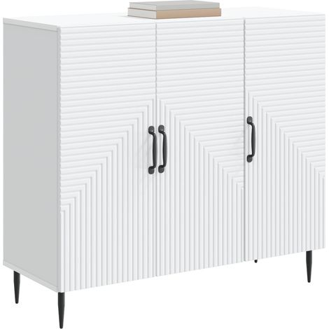 Sideboard/Anrichte/Buffet Weiß 89 x 34,5 x 80 cm Holzwerkstoff LXWW230167 (1/5)