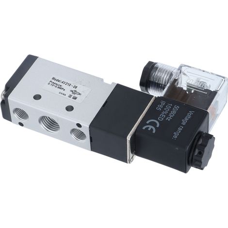 Électrovanne pneumatique 4V210-08 2 positions 5 voies, purgeur d'air comprimé automatique pour atelier, AC 220V (1/5)