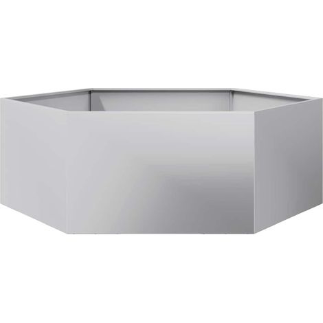 Maison Exclusive - Fioriera da Giardino Esagono 138x120x45 cm in Acciaio Zincato
