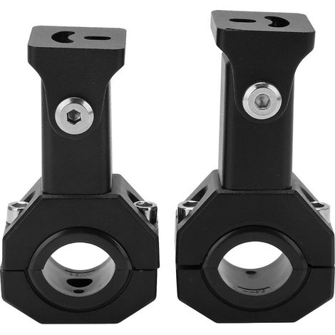 Support de montage de projecteur, ouverture M5 18mm-30mm, support de pince de phare réglable pour Motocross tout-terrain ATV UTV 2 pièces