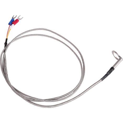 Capteur de température de type K, thermocouple en acier inoxydable pour la mesure de la température de culasse des moteurs automobiles, avec rondelle de 14 mm de diamètre intérieur. (1/5)
