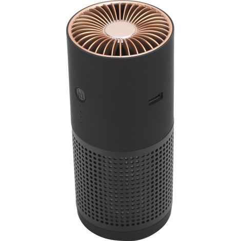 Purificateur d'air de voiture, diffuseur d'air USB mini à ions négatifs, humidificateur, accessoire voiture noir (1/5)