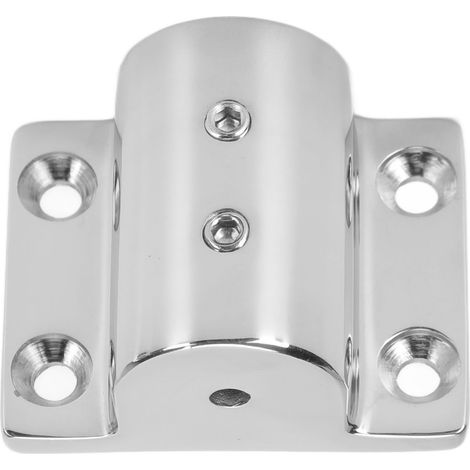 Siège de tube carré spécial de qualité marine, acier inoxydable 316, vis de réglage double, accessoires de quincaillerie marine, siège de tube de yacht, Φ22mm (7/8"). (1/5)
