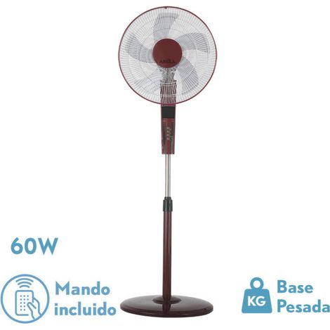 Ventilatore da tavolo Lightning Bordeaux/Nero oscillante da 60 W