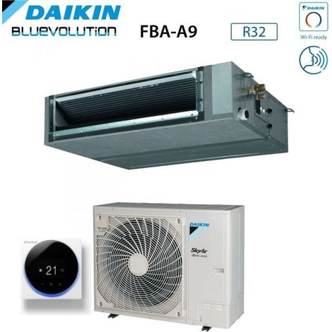 Climatizzatore Condizionatore Daikin Bluevolution Canalizzato Media Prevalenza 36000 Btu FBA100A + RZAG100NV1 Monofase R-32 Wi-Fi Optional R-32,Comando a filo Madoka Bianco BRC1H52W