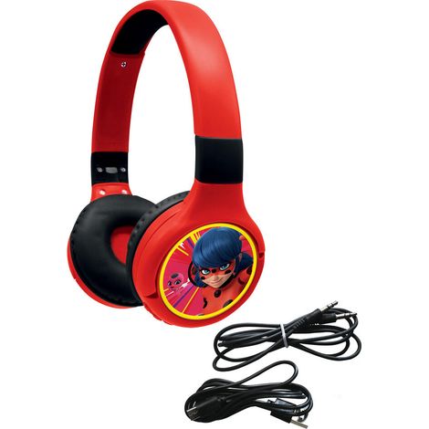 Lexibook - Miraculous - 2 in 1 Bluetooth® foldable Headphones (HPBT010MI)