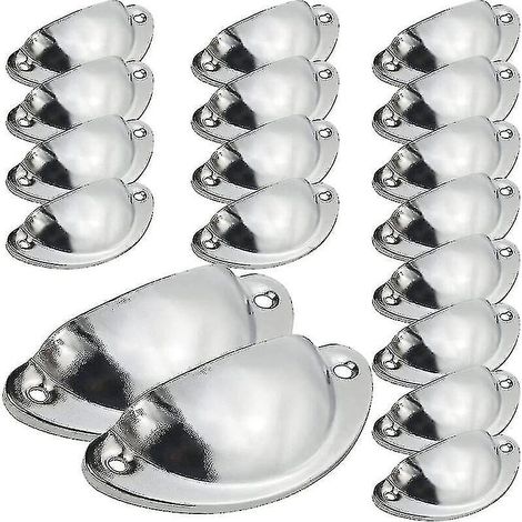 Poignées et boutons de meubles rétro vintage - Ensemble de 20 pièces classiques pour portes et tiroirs d'armoires (1/5)