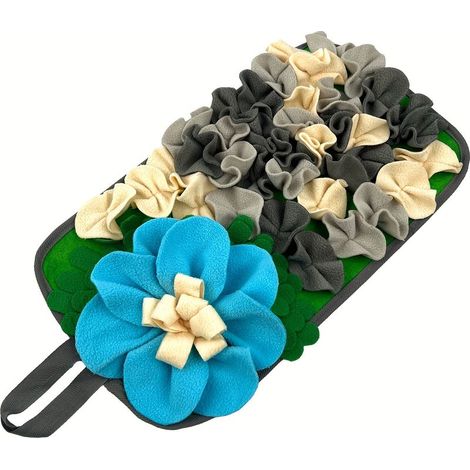 Snuffle mat pour animaux tapis de recherche nourriture, jouet interactif pour lapin hamster et petits animauxGris (1/5)