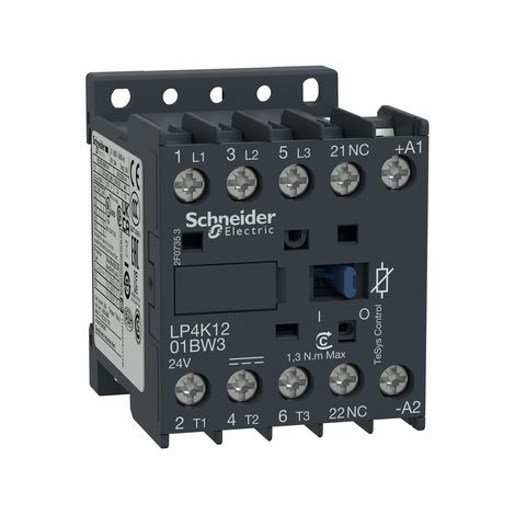 Contattore TeSys LP4K - 3 poli - AC3 440V 12 A - 24 V CC - LP4K1201BW3