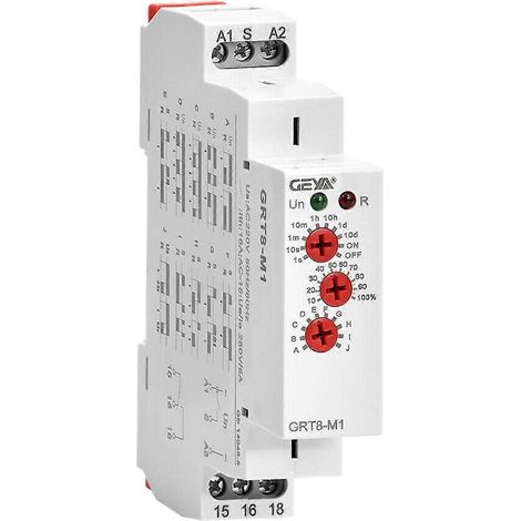 Relais temporisé automatique sur rail DIN GRT8-M116A AC/DC 12V-240V (1/5)
