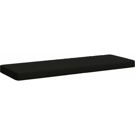 Coussin de banc 1 pièce VUGHT 100 % polyester Noir vidaXL