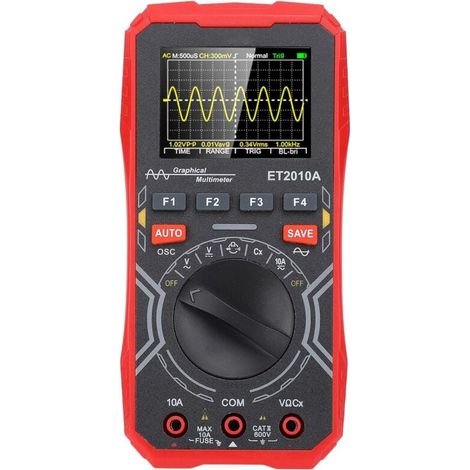 Oscilloscope Numérique Multimètre 2-en-1 Portable Taux d'Échantillonnage 2,5Msps Bande Passante 1 MHz , 2,4 Pouces (1/4)