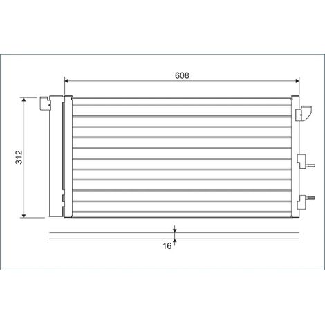 Condenseur, climatisation Valeo 818005 FIAT 46798100 51767143 51767144 51960726