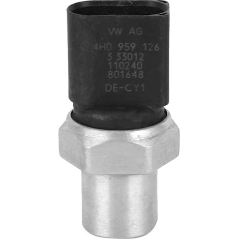 A/C Pressure Switch Sensor, 4H0959126 4H0959126A OEM Replacement with Stable Performance, Fit for A4 A5 A6 A7 Q5 1.2TFSI 1.4TFSI 1.6TDI 1.8TFSI 2.0TDI 2.0TFSI 2012-2018