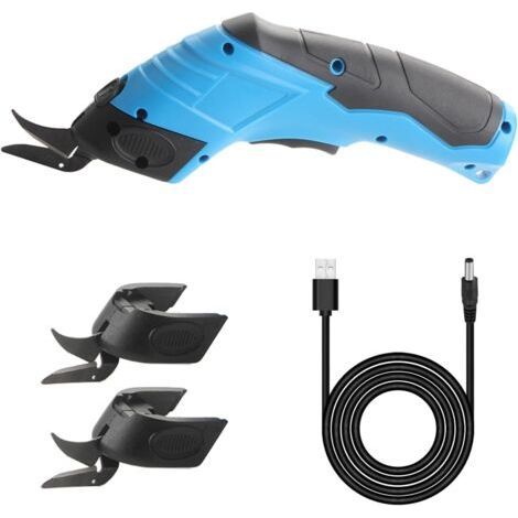 Sécateur électrique, Coupe-Tissu Et Carton 3.6 V, Coupe-Tapis Électrique Rechargeable Multi-Cutter Ciseaux Sans Fil Ciseaux (1/5)