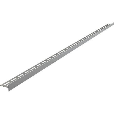Perfil de acero inoxidable para pendientes, derecho, AISI 304 mate, 1000x36x27,5 (1/2)
