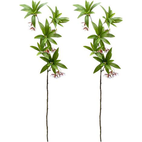 [Roter Banyanbaum aus Wasserstein] Set mit 2 künstlichen Banyanbäumen aus Wasserstein im Zen-Stil, dekorative Grünpflanzen für Hotels, Gästezimmer, Inneneinrichtung, künstliche Grünpflanzen für Blumen (1/3)